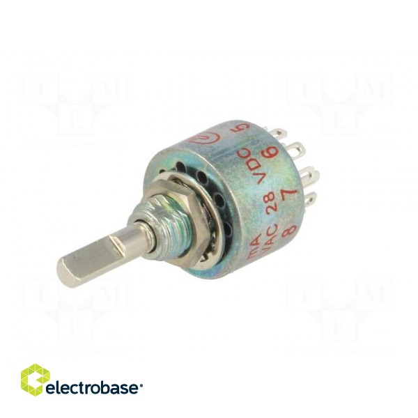 Switch: rotary | Pos: 5 | 0.25A/125VAC | 0.25A/28VDC | Poles number: 2 фото 2