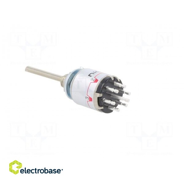 Switch: rotary | Pos: 6 | 3A/125VAC | 2A/30VDC | Poles number: 1 | panel image 4