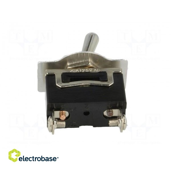 Switch: toggle | Pos: 2 | SPST | OFF-ON | 15A/250VAC | Leads: M3 screws фото 5
