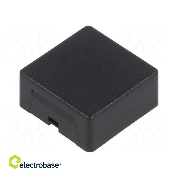 Button | Application: AML series | square | 15x15mm | Colour: black paveikslėlis 1