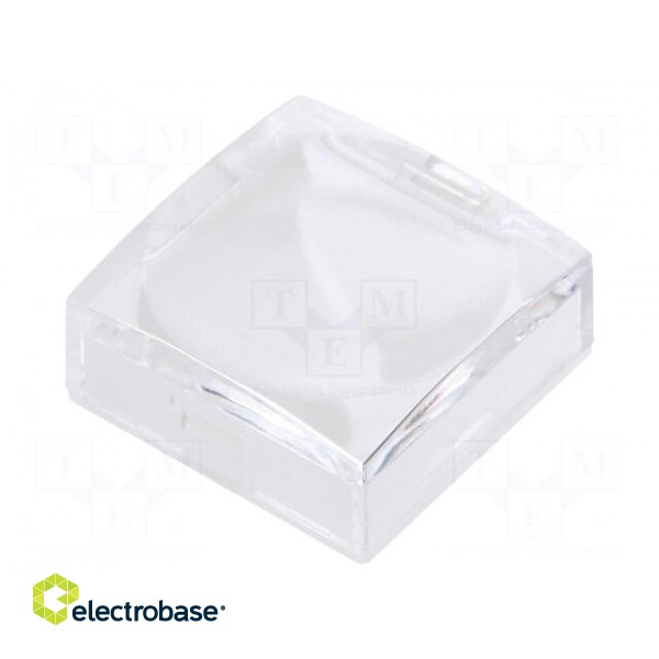 Cap | UB2 series | 15x15x6.1mm | white,transparent | UB2 фото 1