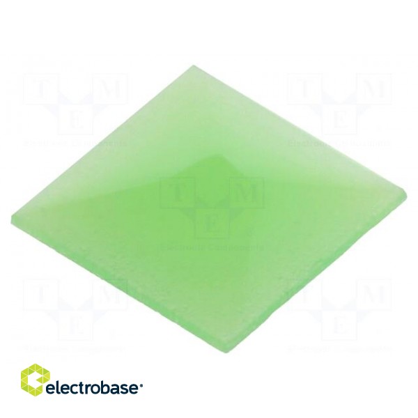 Cap | UB series | 10.35x10.35x0.5mm | green | UB image 1