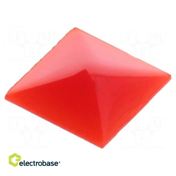 Cap | UB series | 10.35x10.35x0.5mm | red | UB image 1