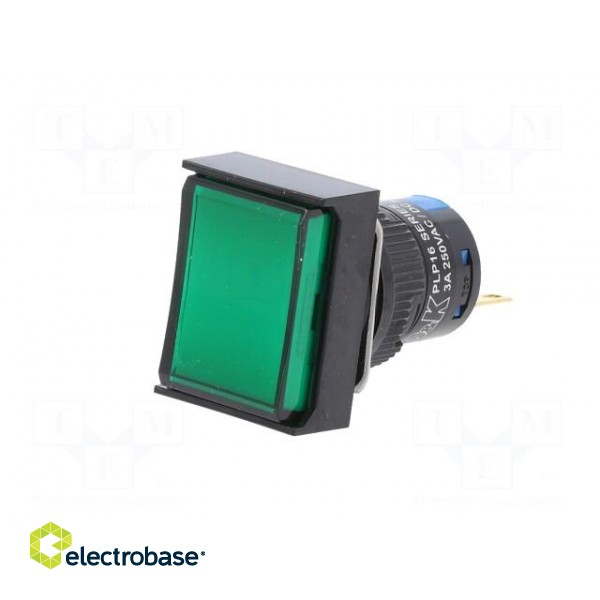 Switch: push-button | Pos: 2 | 5A/250VAC | ON-(ON) | IP65 | green image 2