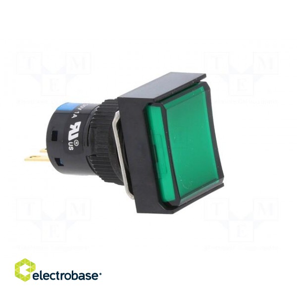 Switch: push-button | Pos: 2 | 5A/250VAC | ON-(ON) | IP65 | green image 8