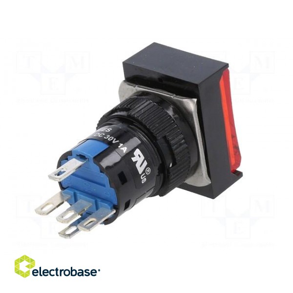 Switch: push-button | Pos: 2 | 5A/250VAC | ON-(ON) | IP65 | Illumin: LED image 6