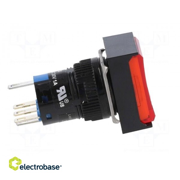 Switch: push-button | Pos: 2 | 5A/250VAC | ON-(ON) | IP65 | Illumin: LED image 7