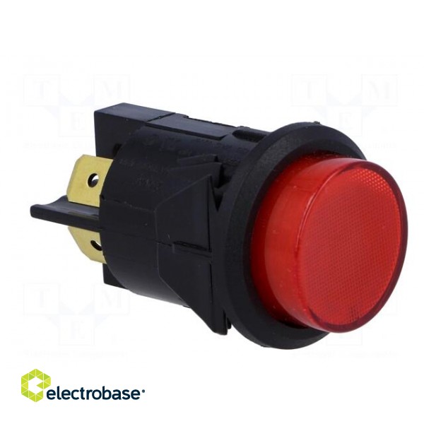 Switch: push-button | Pos: 2 | DPST-NO | 16A/250VAC | 16A/28VDC | red image 8