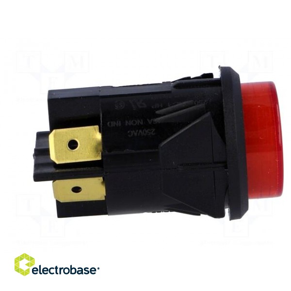 Switch: push-button | Pos: 2 | DPST-NO | 16A/250VAC | 16A/28VDC | red image 7