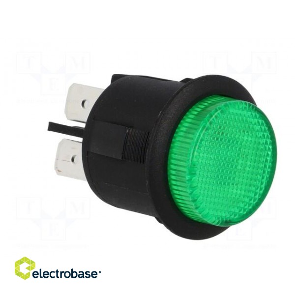 Switch: push-button | Pos: 2 | DPST-NO | 20A/12VDC | OFF-ON | green image 8