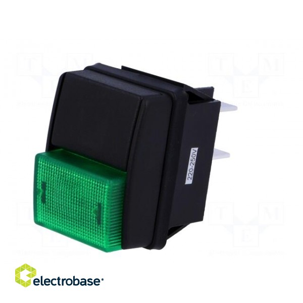 Switch: push-button | Pos: 2 | DPST | 10A/250VAC | OFF-ON | green image 2