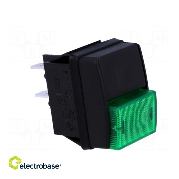 Switch: push-button | Pos: 2 | DPST | 10A/250VAC | OFF-ON | green image 8