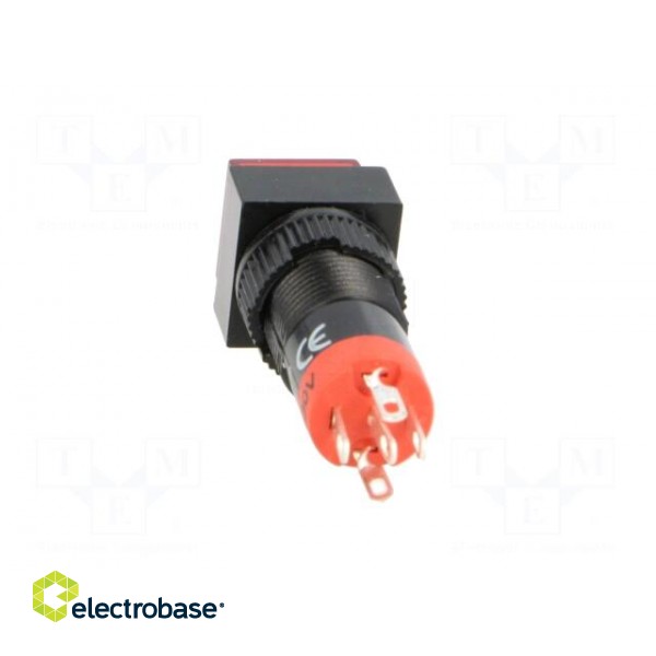 Switch: push-button | Pos: 2 | SPDT | 0.5A/250VAC | 1A/24VDC | ON-ON | red image 5