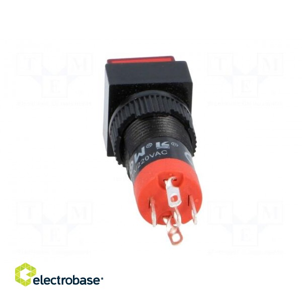 Switch: push-button | Pos: 2 | SPDT | 0.5A/250VAC | 1A/24VDC | ON-ON | red image 5
