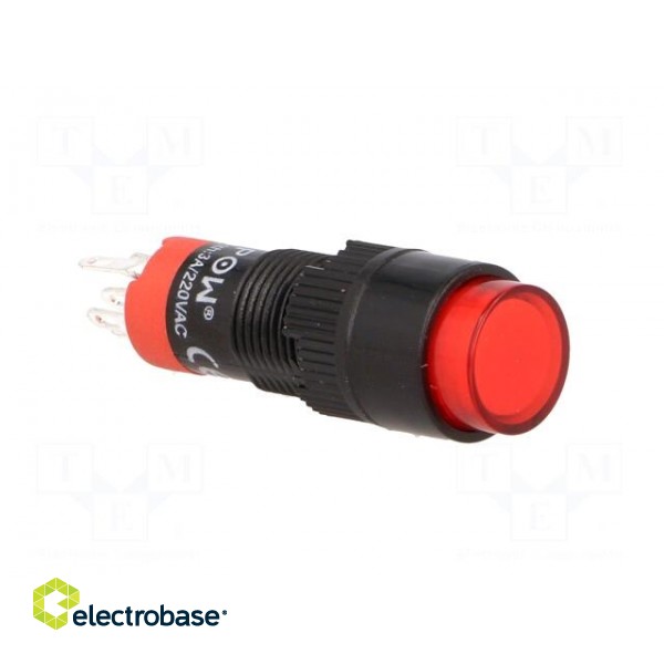 Switch: push-button | Pos: 2 | SPDT | 0.5A/250VAC | 1A/24VDC | ON-ON | red image 8