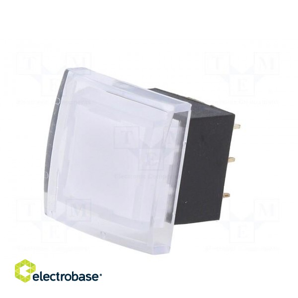 Switch: push-button | Pos: 2 | SPDT | 0.5A/25VDC | ON-(ON) | green | THT image 2
