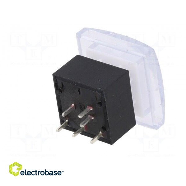 Switch: push-button | Pos: 2 | SPDT | 0.5A/25VDC | ON-ON | green | THT image 6