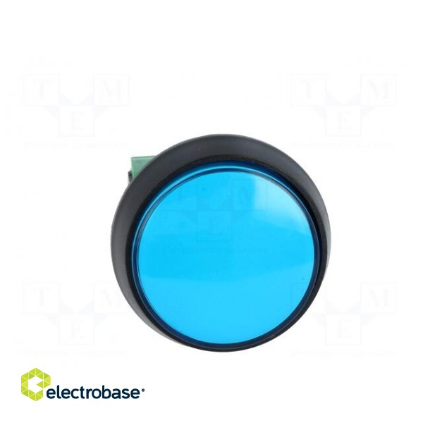 Switch: push-button | Pos: 2 | SPDT | 10A/250VAC | ON-(ON) | blue | Ø: 44mm image 9