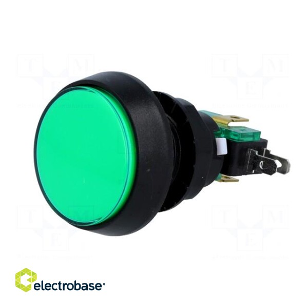 Switch: push-button | Pos: 2 | SPDT | 10A/250VAC | ON-(ON) | green image 2