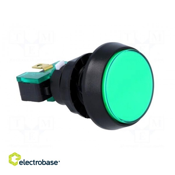 Switch: push-button | Pos: 2 | SPDT | 10A/250VAC | ON-(ON) | green image 8