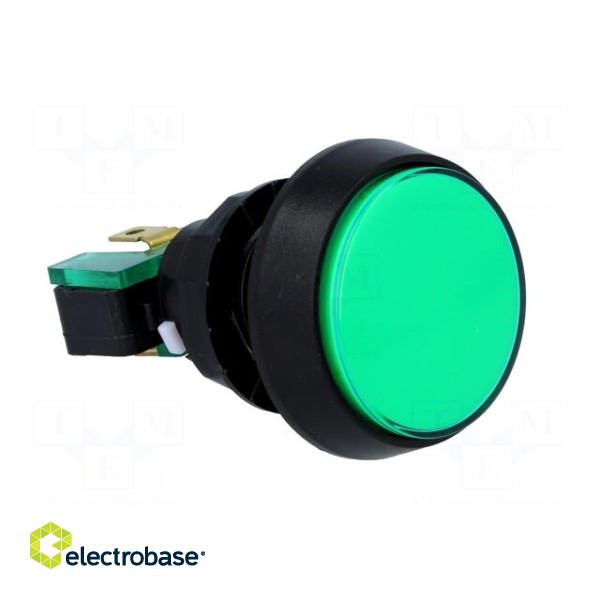 Switch: push-button | Pos: 2 | SPDT | 10A/250VAC | ON-(ON) | green image 8