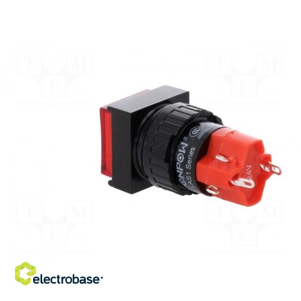 Switch: push-button | Pos: 2 | SPDT | 3A/250VAC | 2A/24VDC | ON-(ON) | red image 4