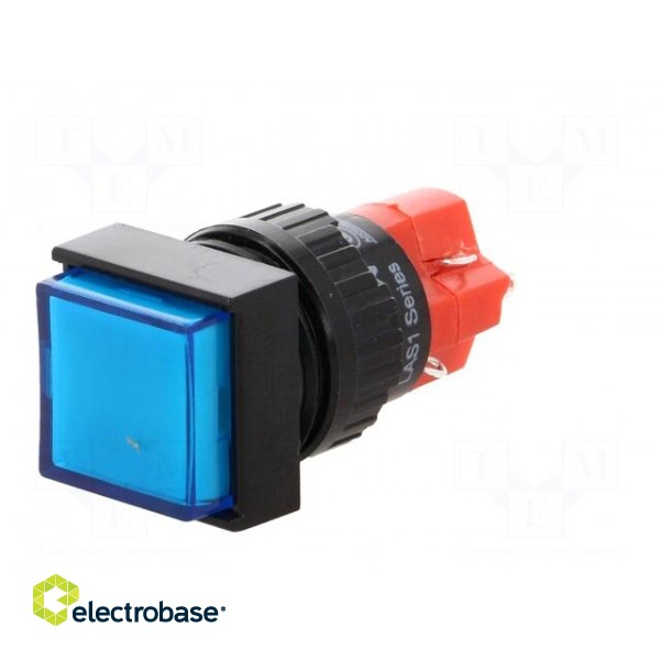 Switch: push-button | Pos: 2 | SPDT | 3A/250VAC | 2A/24VDC | ON-ON | blue image 2