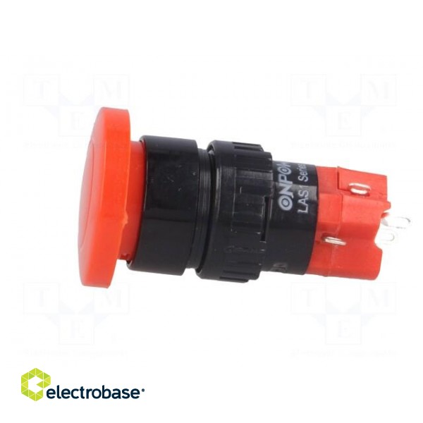 Switch: push-button | Pos: 2 | SPDT | 3A/250VAC | 2A/24VDC | ON-ON | red image 3