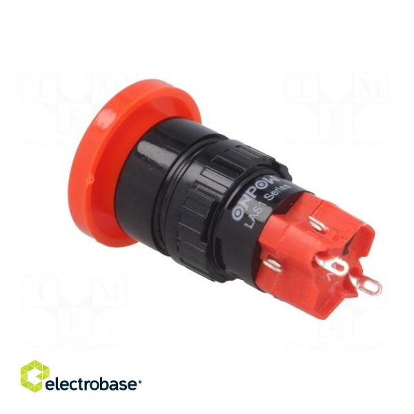 Switch: push-button | Pos: 2 | SPDT | 3A/250VAC | 2A/24VDC | ON-ON | red image 4