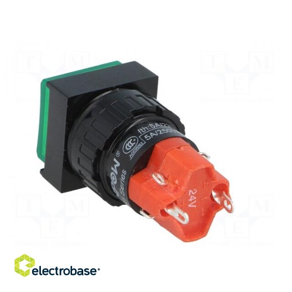 Switch: push-button | Pos: 2 | SPDT | 3A/250VAC | 2A/24VDC | ON-ON | green image 4