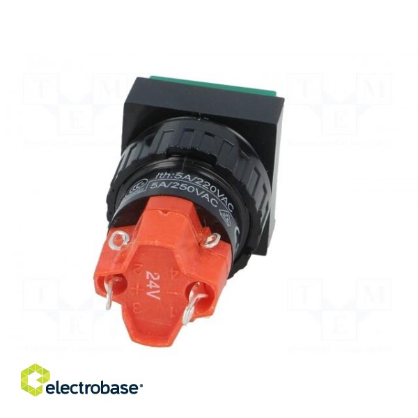 Switch: push-button | Pos: 2 | SPDT | 3A/250VAC | 2A/24VDC | ON-ON | green image 5