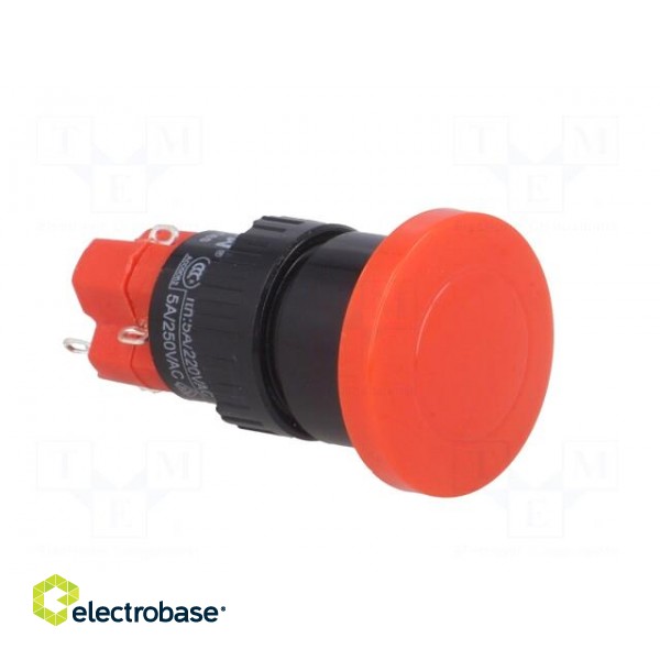 Switch: push-button | Pos: 2 | SPDT | 3A/250VAC | 2A/24VDC | ON-ON | red image 8