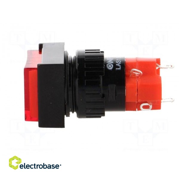 Switch: push-button | Pos: 2 | SPDT | 3A/250VAC | 2A/24VDC | ON-ON | red image 3