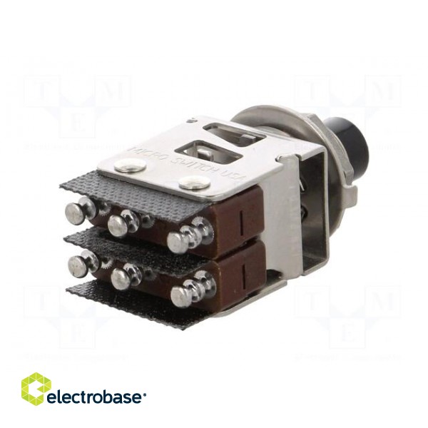 Switch: push-button | Pos: 2 | SPDT | 5A/250VAC | 5A/30VDC | ON-(ON) image 6