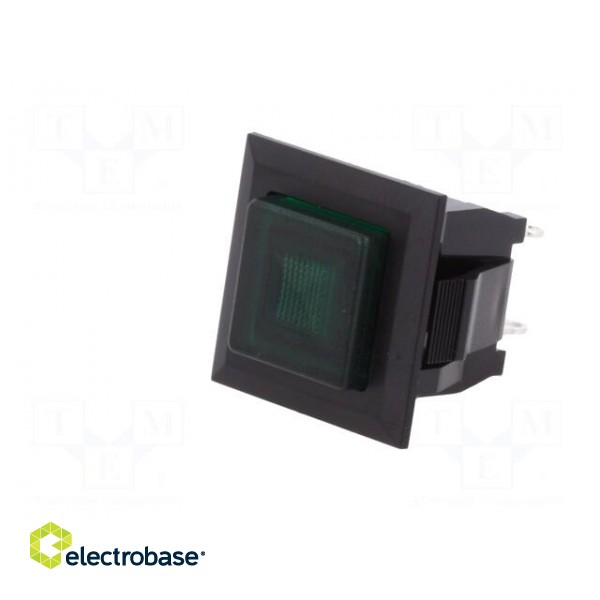 Switch: push-button | Pos: 2 | SPST-NO | 3A/125VAC | OFF-ON | green | 1kV image 2