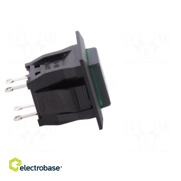 Switch: push-button | Pos: 2 | SPST-NO | 3A/125VAC | OFF-ON | green | 1kV image 7
