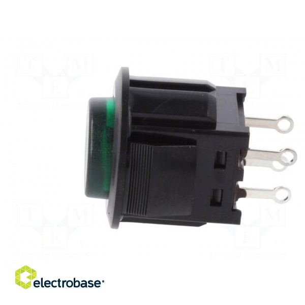 Switch: push-button | Pos: 2 | SPST-NO | 3A/125VAC | OFF-ON | green | 1kV image 3