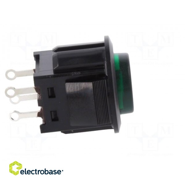 Switch: push-button | Pos: 2 | SPST-NO | 3A/125VAC | OFF-ON | green | 1kV image 7