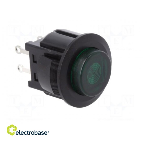 Switch: push-button | Pos: 2 | SPST-NO | 3A/125VAC | OFF-ON | green | 1kV paveikslėlis 8