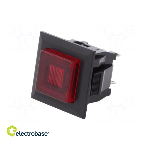 Switch: push-button | Pos: 2 | SPST-NO | 3A/125VAC | OFF-ON | red | 1kV image 2