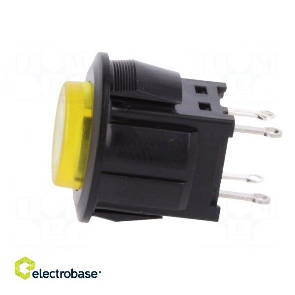 Switch: push-button | Pos: 2 | SPST-NO | 3A/125VAC | OFF-ON | yellow image 3