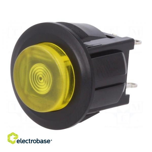 Switch: push-button | Pos: 2 | SPST-NO | 3A/125VAC | OFF-ON | yellow image 1