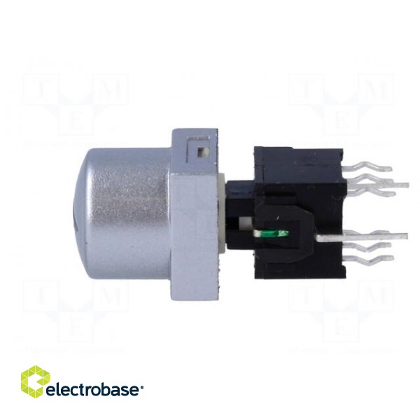 Switch: keypad | arrow | Pos: 2 | DPDT | 0.1A/30VDC | silver | LED | green paveikslėlis 3