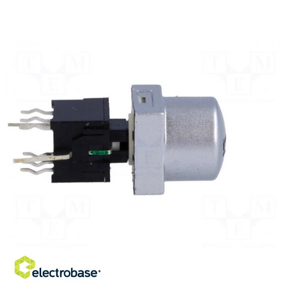 Switch: keypad | arrow | Pos: 2 | DPDT | 0.1A/30VDC | silver | LED | green фото 4