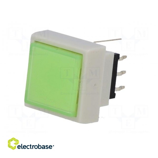 Switch: keypad | Pos: 2 | DPDT | 0.1A/30VDC | green | LED | green | THT | 1.5N paveikslėlis 2