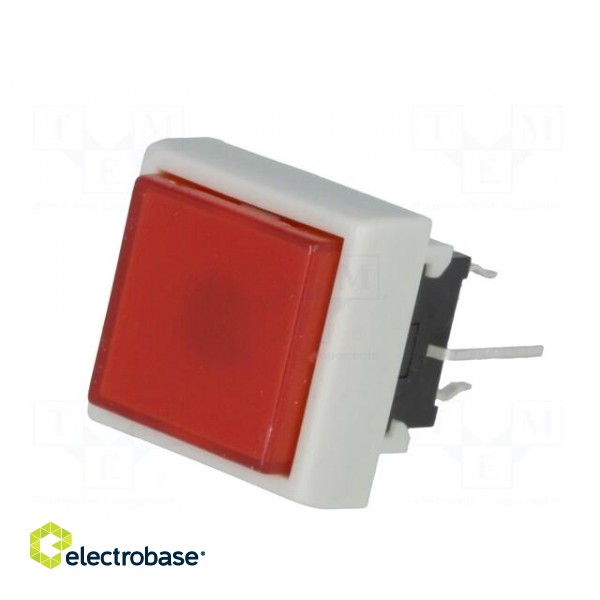 Switch: keypad | Pos: 2 | DPDT | 0.1A/30VDC | red | LED | red | THT | 1.5N image 2