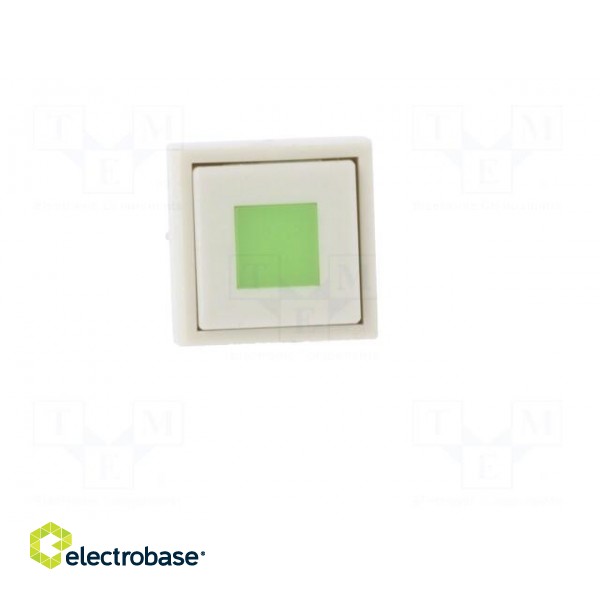 Switch: keypad | Pos: 2 | DPDT | 0.1A/30VDC | white | LED | green | THT | 1.5N image 9