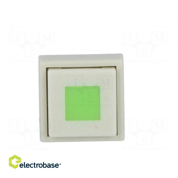 Switch: keypad | Pos: 2 | DPDT | 0.1A/30VDC | white | LED | green | THT | 1.5N image 5