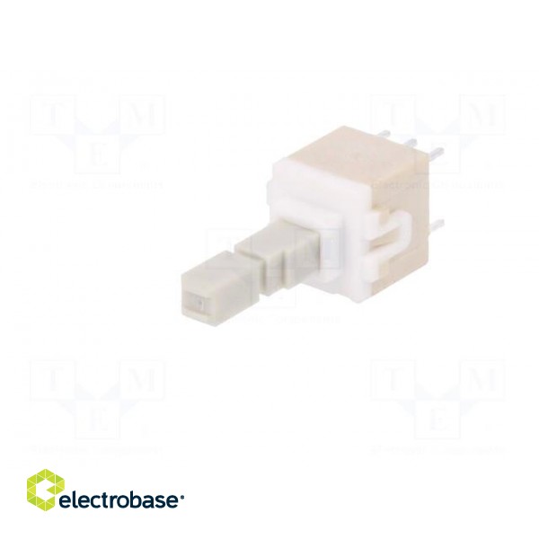 Switch: keypad | Pos: 2 | DPDT | 0.1A/32VDC | white | none | THT | 1.7N paveikslėlis 2