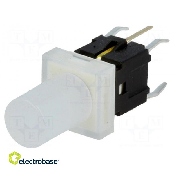 Switch: keypad | Pos: 2 | SPST-NO | 0.05A/12VDC | silver | LED | yellow image 1